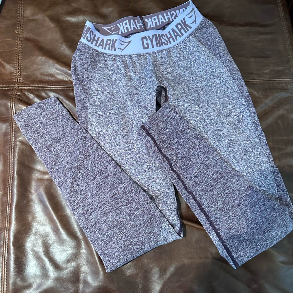 Gymshark Purple Leggings with Wide Waistband